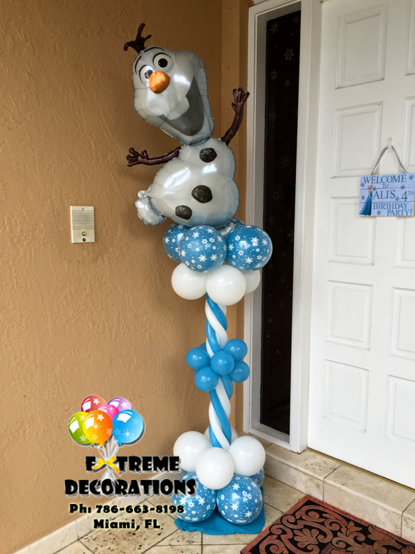 Olaf Frozen balloon decorations