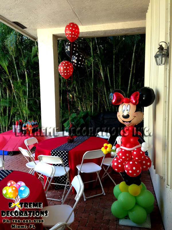 Minnie party decoration tablecloth